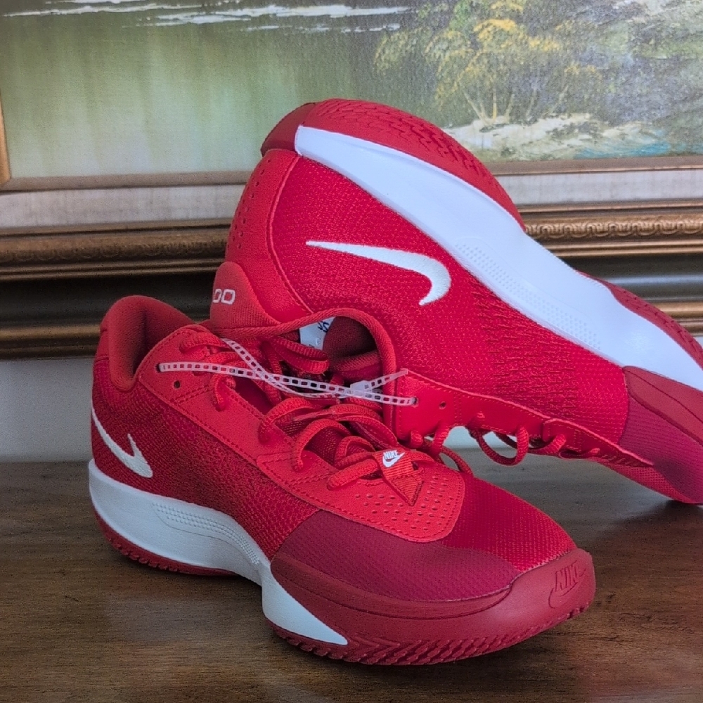 Nike Red and White Athletic Shoes